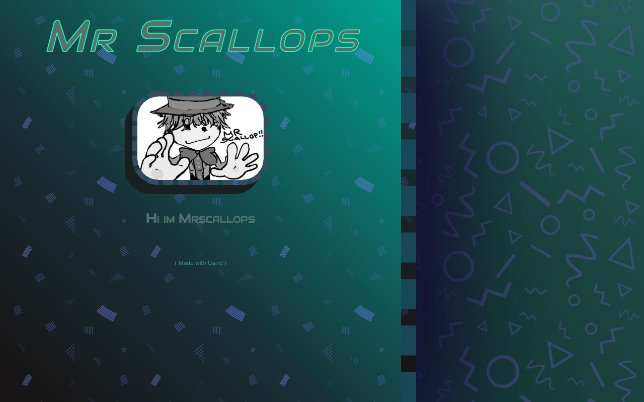 Carrd profile picture for @scallops